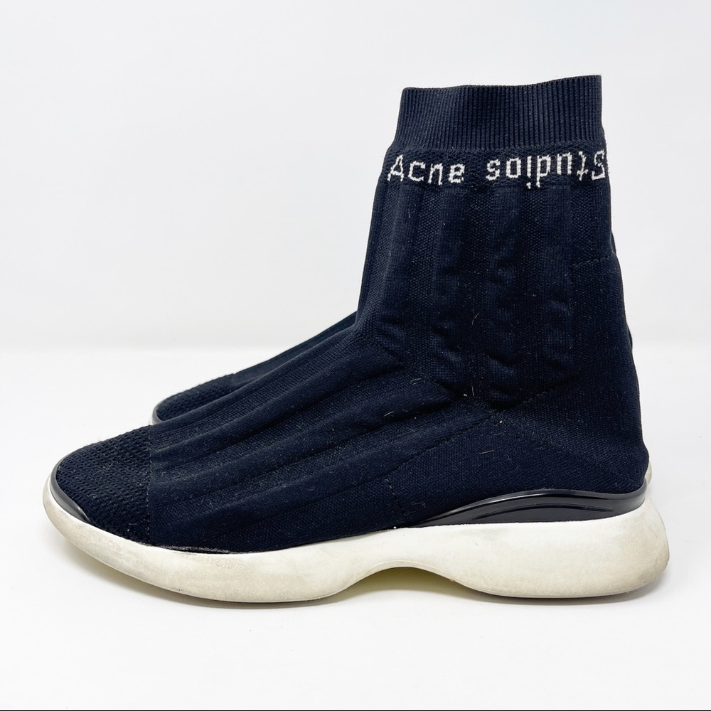 Acne Studios Size IT 39 US 8 Black BATILDA High Top Sock Sneakers - Picture 4 of 8